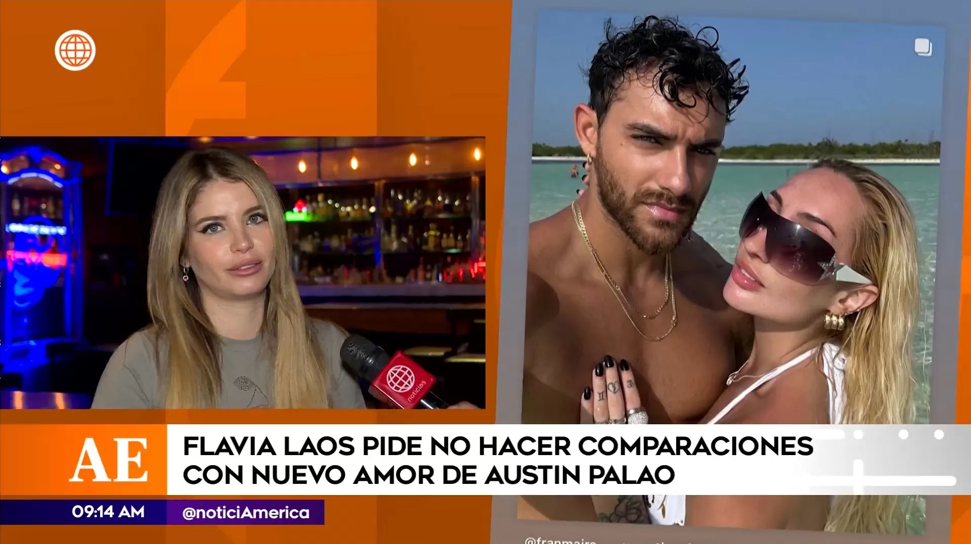 Flavia Laos fue consultada sobre romance de su ex Austin Palao con Fran Maira / América Espectáculos