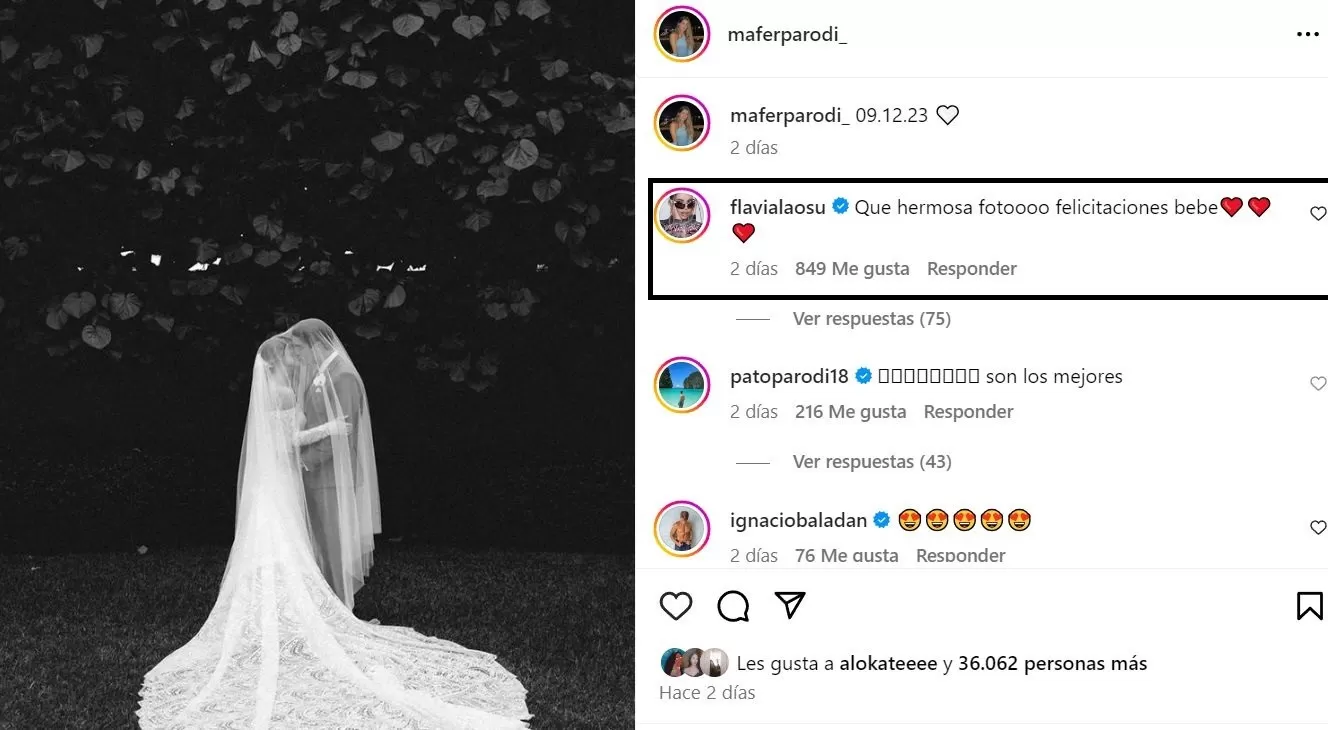 Flavia Laos y su emotivo mensaje para Mafer Parodi por su boda / Instagram