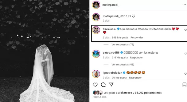 Flavia Laos y su emotivo mensaje para Mafer Parodi por su boda / Instagram