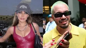 Flavia Laos y J Balvin. Fórmula 1 / Instagram