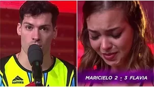 Flavia López lloró al ser defendida por Patricio Parodi en la eliminación / AméricaTV