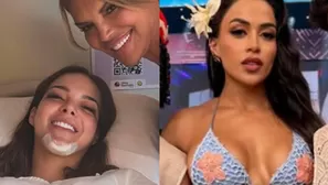 La reina de belleza se robó todas las miradas durante noche de fiesta con los combatientes. Video: Instagram