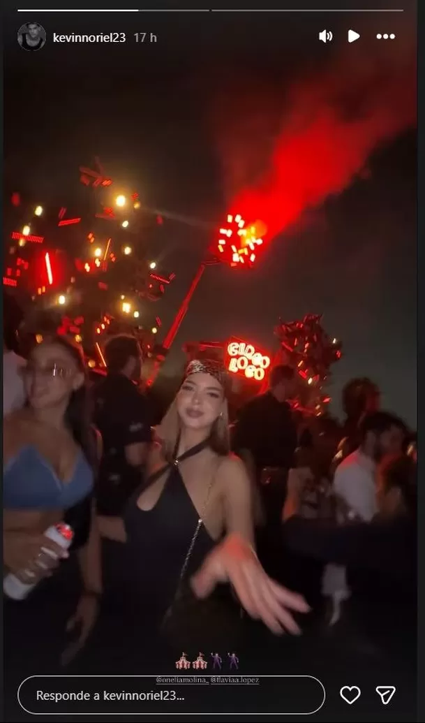 La reina de belleza se robó todas las miradas durante noche de fiesta con los combatientes. Video: Instagram