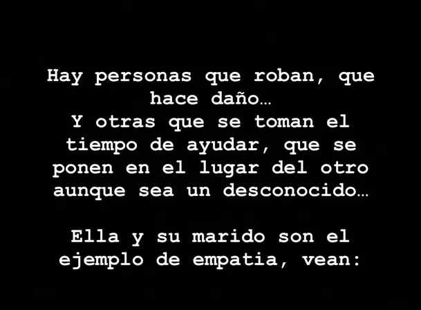 Flor se mostró muy agradecida con la pareja que le ayudó a recuperar su documentación/ Foto: IG Flor Ortola Flor se mostró muy agradecida con la pareja que le ayudó a recuperar su documentación/ Foto: IG Flor Ortola