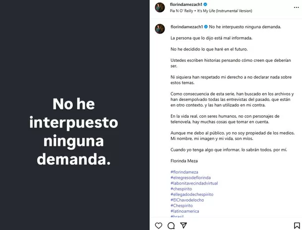 Florinda Meza niega demanda por serie de 'Chespirito' / Instagram
