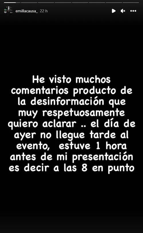 Emilio Jaime decidión pronuciarse y aclarar el tema vía redes sociales/Foto: Instagram