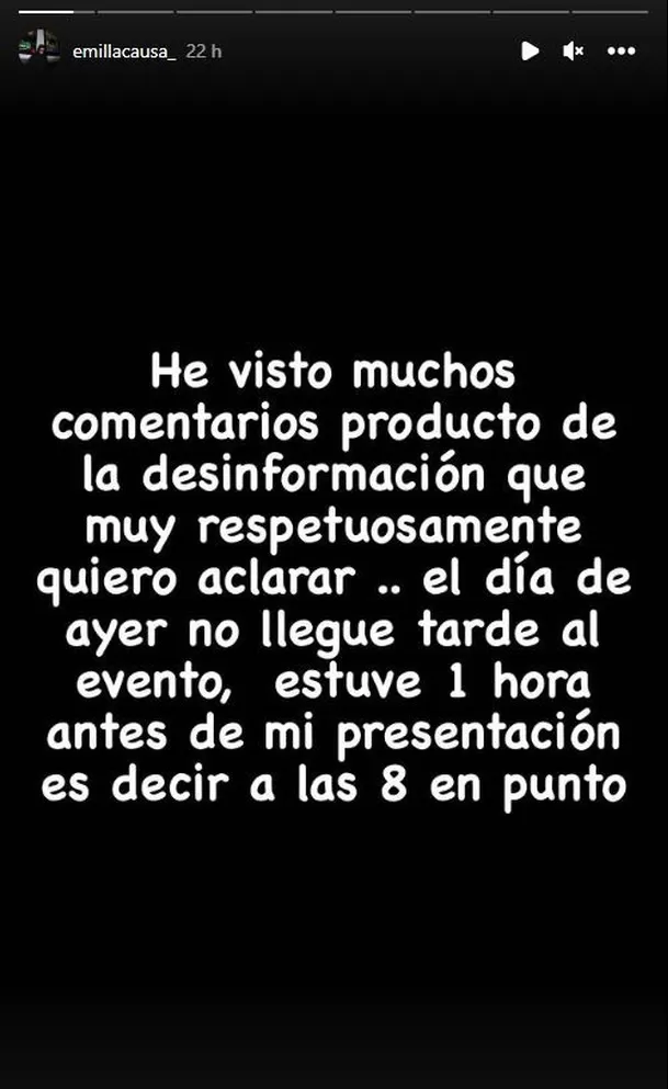 Emilio Jaime decidión pronuciarse y aclarar el tema vía redes sociales/Foto: Instagram