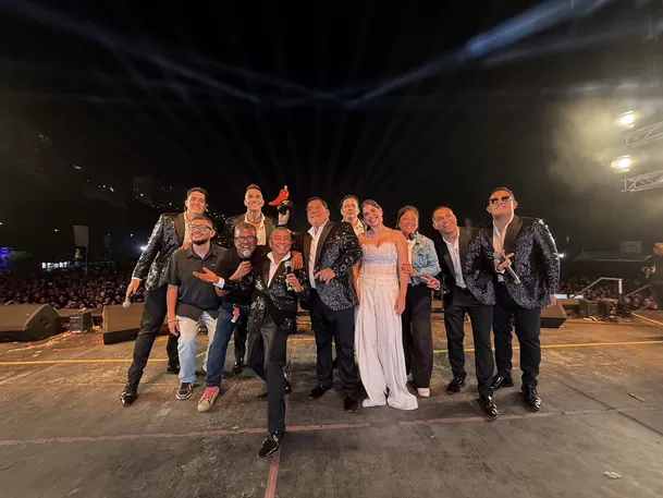 Los Hermanos Yaipén estuvieron en el cierre de 'Fusión X Gloria' / América Multimedia Los Hermanos Yaipén estuvieron en el cierre de 'Fusión X Gloria' / América Multimedia