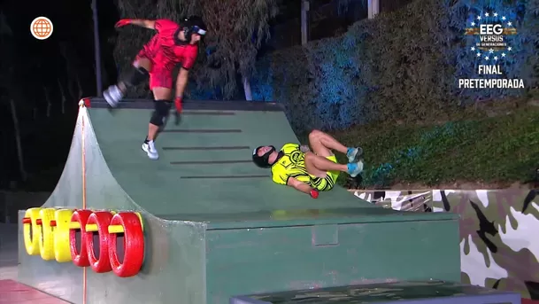 Gabriel Meneses corrió a auxiliar a Pancho Rodríguez tras fuerte lesión. Fuente: AméricaTV