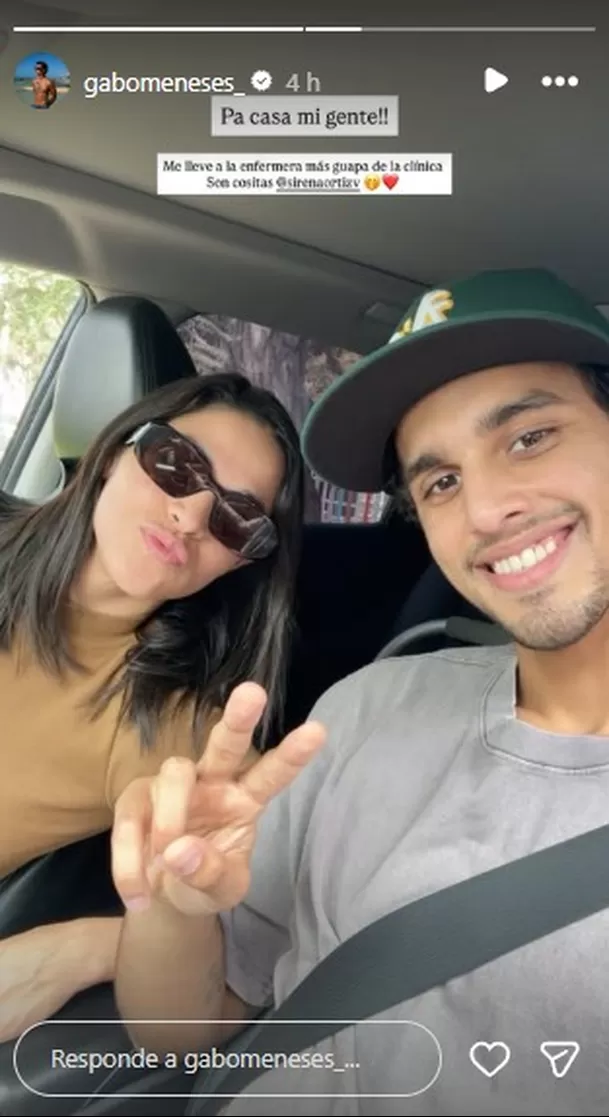 Gabriel Meneses fue dado de alta tras delicada operación/ Captura Instagram