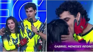  Gabriel Meneses selló su regreso a EEG con apasionado beso a Sirena Ortiz / AméricaTV