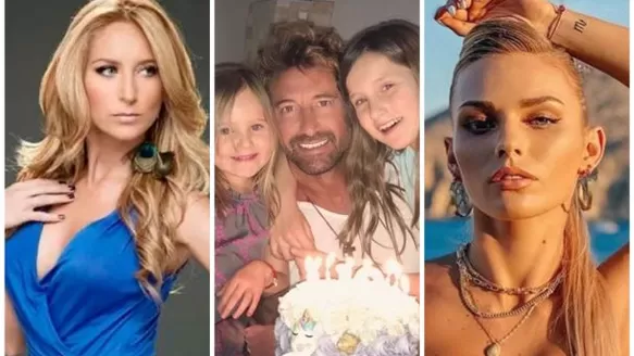 Gabriel Soto le responde a Geraldine Bazán con fotos de sus hijas junto a Irina Baeva 