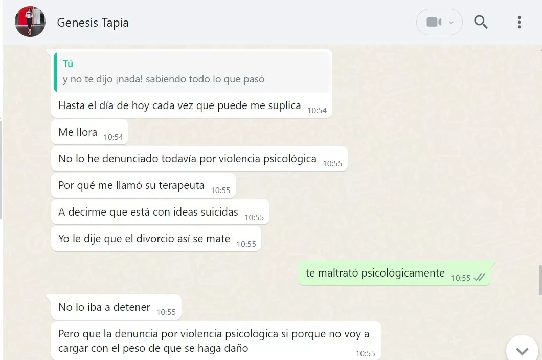 Conversación con Génesis Tapia/Foto: Web América Noticias