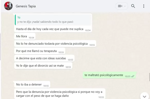 Conversación con Génesis Tapia/Foto: Web América Noticias