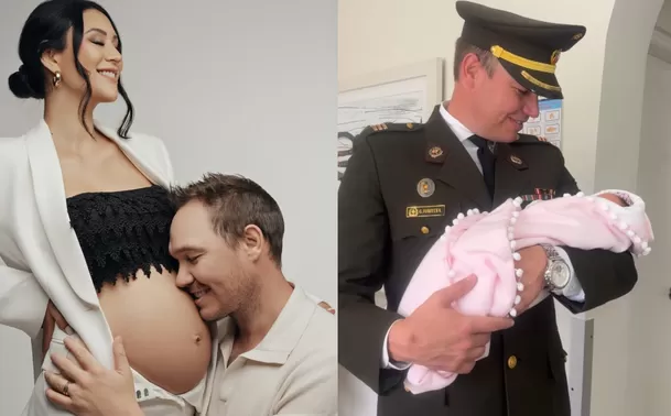 Christine Forsyth protagoniza su primera Navidad pública. Fotos: Instagram