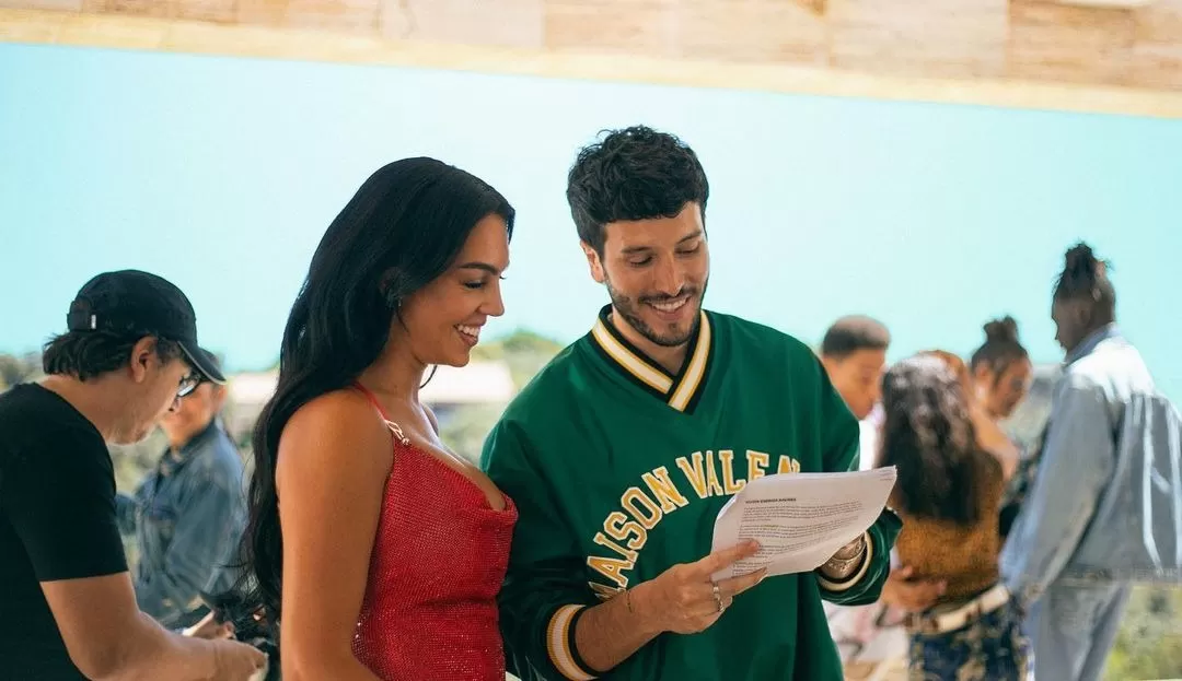 Sebastián Yatra dirigió a Georgina Rodríguez en su primer videoclip para el tema 'Energía Bacana'/ Foto: Instagram