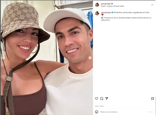 Georgina Rodrígue y Cristiano Ronaldo volvieron a la tienda donde nació su romance/ Foto: IG Georgina Rodríguez