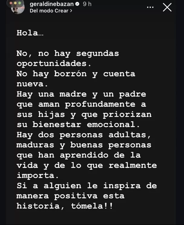 Geraldine Bazán descarta reconciliación con Gabriel Soto tras foto en evento / Instagram Geraldine Bazán descarta reconciliación con Gabriel Soto tras foto en evento / Instagram