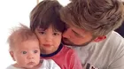 Gerard Piqué alborota las redes con tierna foto de Milan y Sasha