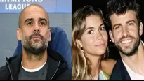 Pep Guardiola. Clara Chía. Gerard Piqué