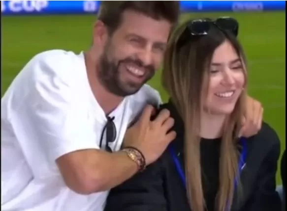 Imagen viral de Gerard Piqué abrazando a Samy Rivers que muestra su complicidad/Foto: TikTok