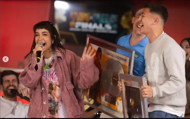 La cantante argentina María Becerra estuvo de invitada en el programa de la King League que dirige Gerard Piqué/Foto: Instagram