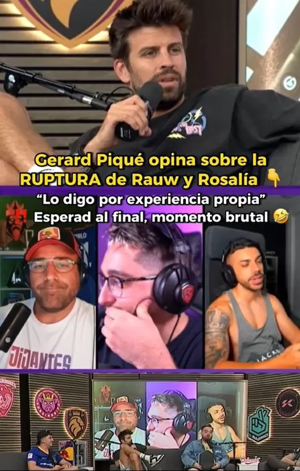 Piqué dejó consejo a Rosalía y Rauw Alejandro tras ruptura / TikTok