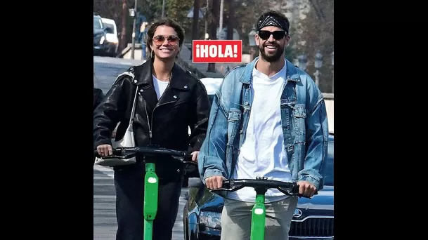 Clara Chía Martí y Gerard Piqué paseando por las calles de París. (Foto: ¡Hola!)