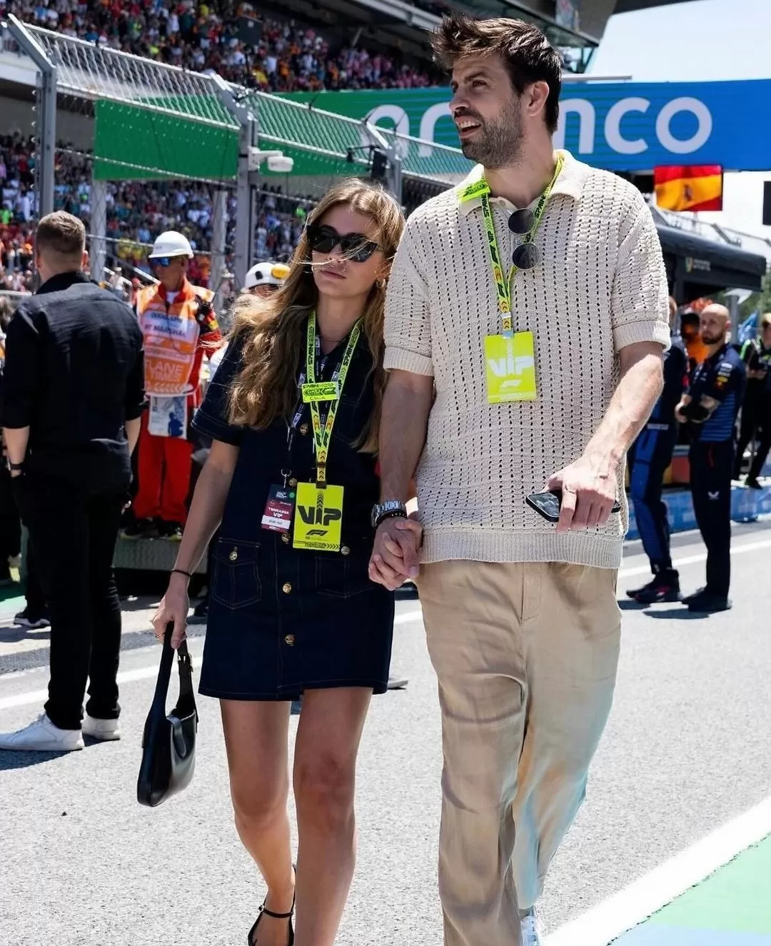 Gerard Piqué y Clara Chía reaparecieron juntos en la Fórmula 1 en Barcelona/Foto: Instagram