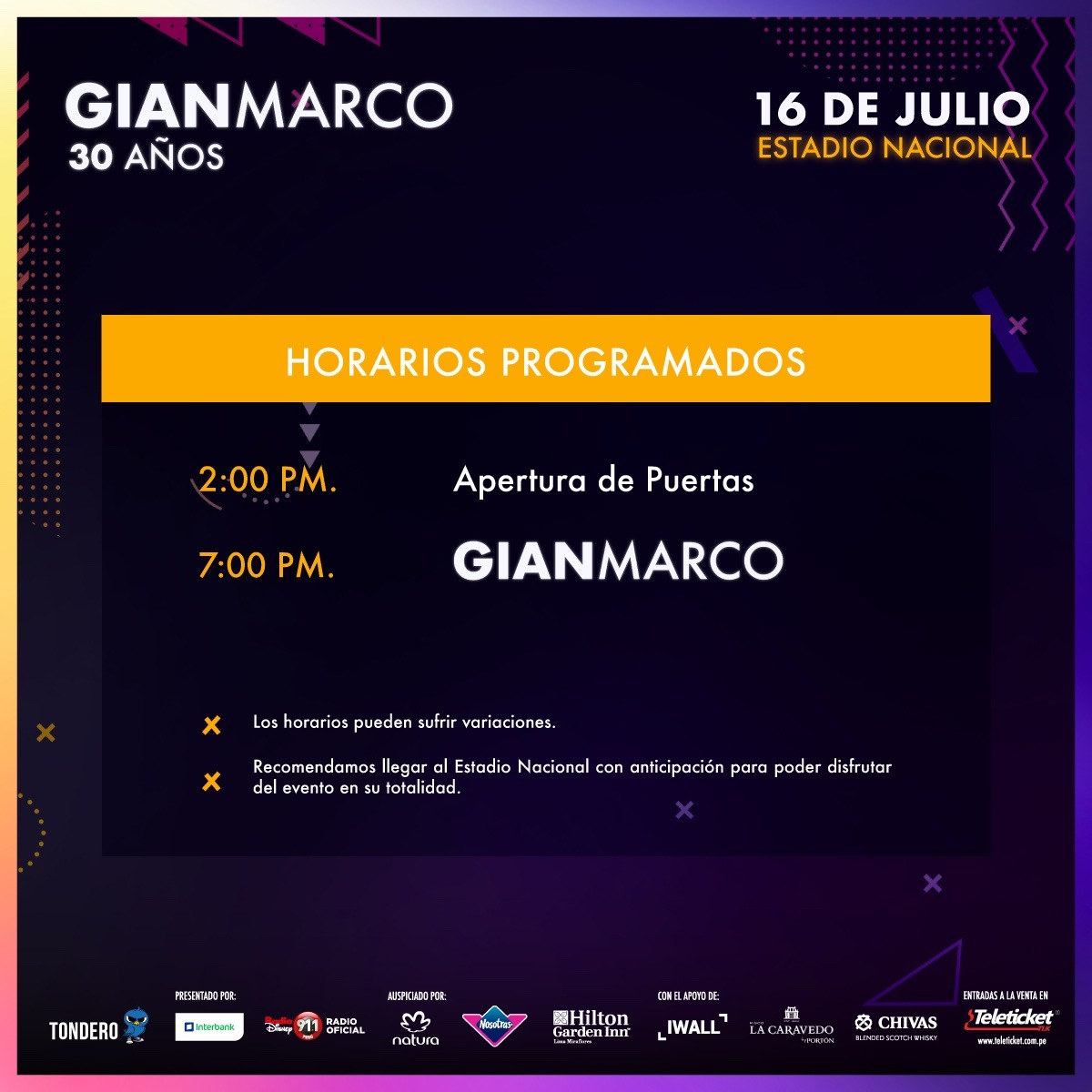 Gian Marco 30 años: Recomendaciones para asistir al esperado concierto 