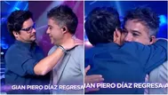 Gian Piero Díaz regresó a EEG  y así saludó a Renzo Schuller