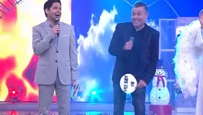 Gian Piero Díaz y Mathías Brivio. Foto y video: América TV