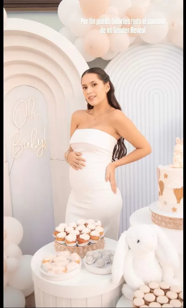 La hija de Melissa Klug compartió las primeras imágenes de la celebración junto a familiares y amigos. Sin embargo, evitó revelar uno de los detalles más esperados: el sexo de su bebé. Foto: IG @gianemarquina La hija de Melissa Klug compartió las primeras imágenes de la celebración junto a familiares y amigos. Sin embargo, evitó revelar uno de los detalles más esperados: el sexo de su bebé. Foto: IG @gianemarquina