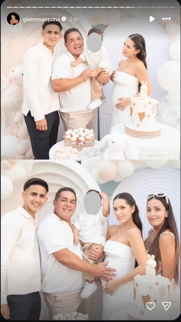 Raúl Marquina, padre de Gianella, también estuvo presente en la celebración. Foto: IG @gianemarquina Raúl Marquina, padre de Gianella, también estuvo presente en la celebración. Foto: IG @gianemarquina