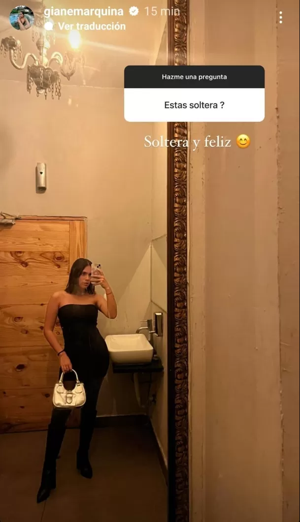 Gianella Marquina confirmó su soltería en octubre de 2023. Fuente: Instagram Gianella Marquina confirmó su soltería en octubre de 2023. Fuente: Instagram