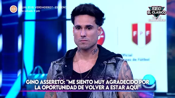 Gino Assereto regresó a EEG tras dos meses de ausencia. Fuente: AméricaTV