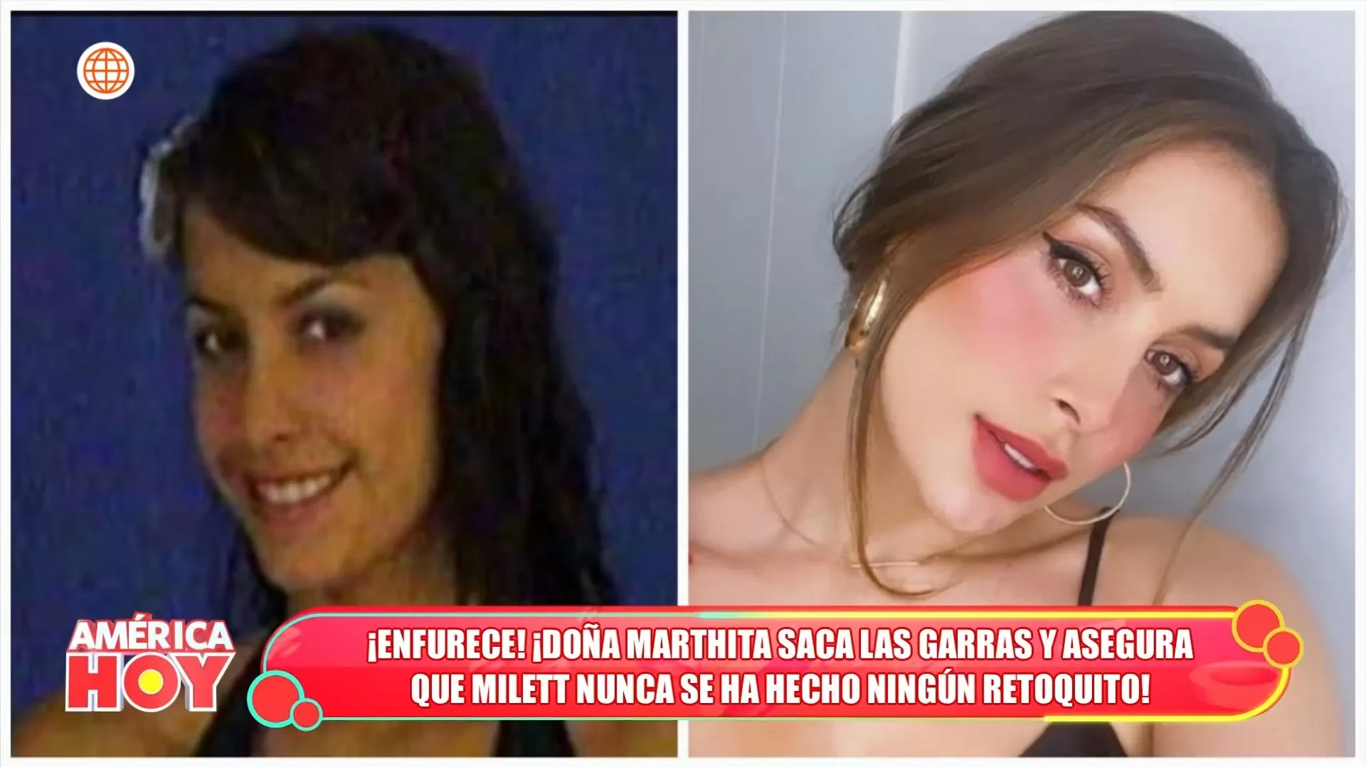 Mamá de Milett Figueroa aseguró que su hija nunca se ha hecho un retoquito. Fuente: AméricaTV