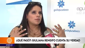 Giuliana Rengifo protagoniz&oacute; m&aacute;s de un titular este fin de semana (Captura: Am&eacute;rica TV)