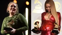 Adele arrasó en los premios Grammy 2017 / AFP