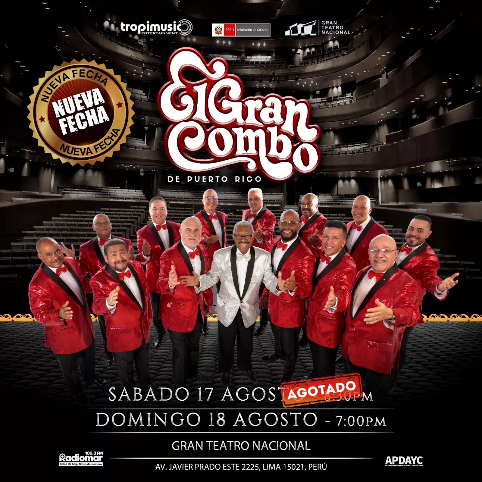 El Gran Combo anuncia segunda fecha de su show en Lima / Difusión