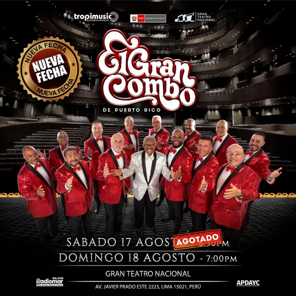 El Gran Combo anuncia segunda fecha de su show en Lima / Difusión