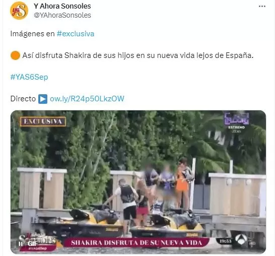 Shakira se llevó tremendo susto en Miami / Twitter