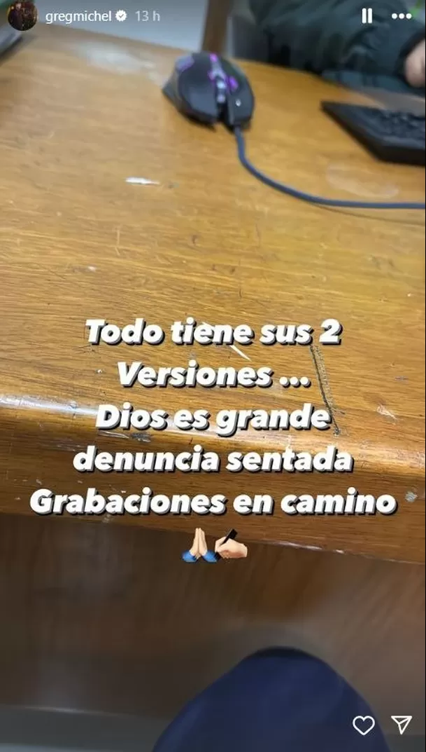 La respuesta de Greg Michel a denuncia por violencia física y psicológica / Instagram