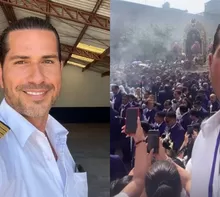 Gregorio Pernía sorprende en procesión del Señor de los Milagros/ Video y Foto:IG:@gregoriopernia