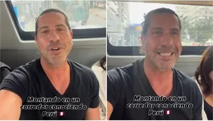 Gregorio Pernía ‘El Titi’ se sube al Corredor Azul y recorre calles de Lima / IG: gregoriopernia