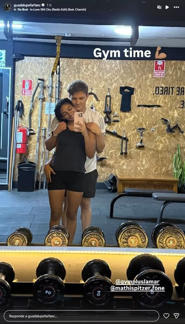 Guadalupe Farfán junto a Mathias Spitzer / Instagram