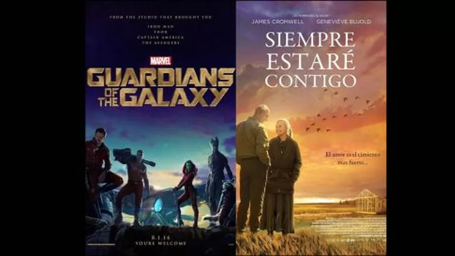 ‘Guardianes de la Galaxia’ y ‘Siempre estaré contigo’ entre los estrenos