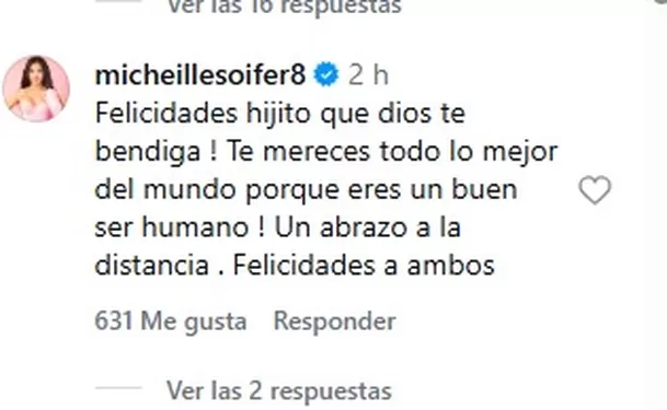 Hugo García e Isabella Ladera recibieron las felicitaciones de sus compañeros/ Captura Instagram