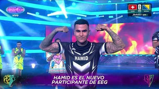 Hamid explotó de emoción al ingresar a Esto es Guerra / AméricaTV Hamid explotó de emoción al ingresar a Esto es Guerra / AméricaTV