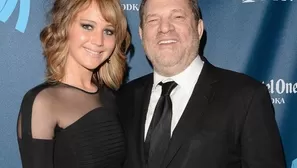 Jennifer Lawrence y Harvey Weinstein (Foto: Jason Merritt/Getty Images)